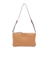 Prada Leather Pouch In Nude