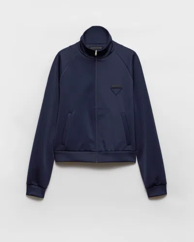 PRADA ZIPPERED TECHNICAL FABRIC JACKET