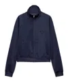 Prada Technical Fabric Cardigan In Blue
