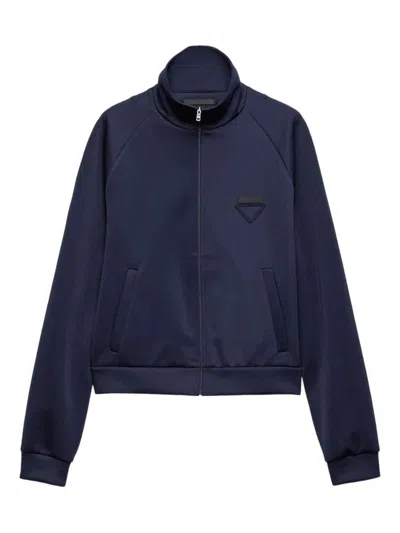 PRADA PRADA ZIPPERED TECHNICAL FABRIC JACKET CLOTHING