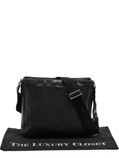 Pre-owned Prada Zip-pocket Messenger Bag In 黑色