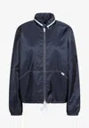 Prada Zip-up Bomber Jacket In Blue