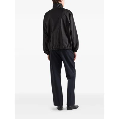 Prada Zip-up Jacket In Black