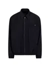 Prada Zip-up Logo-patch Jacket In Multi