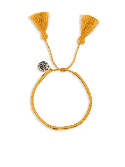 Prada Leather Bracelet In Orange