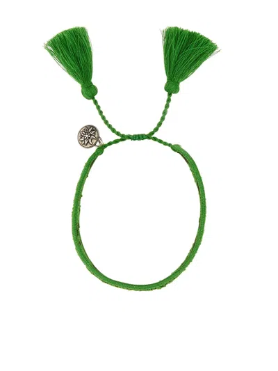 Prada Green Classic Thread Bracelet