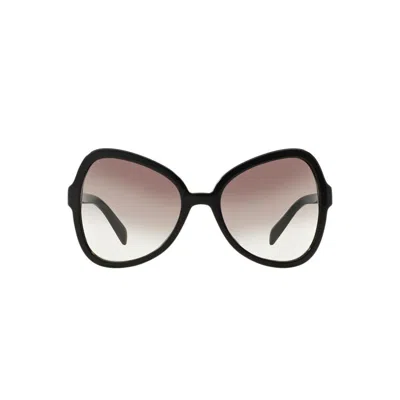 Prada Logo Sunglasses In Black