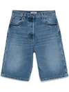 Prada Denim Shorts With Patch