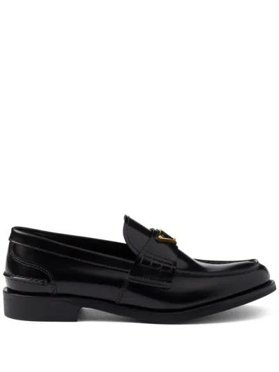 PRADA PRADA LEATHER LOAFERS