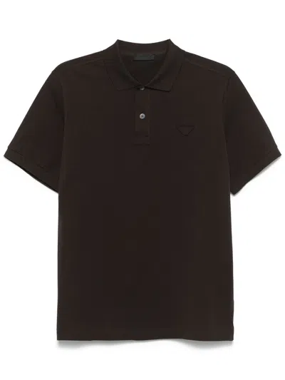 PRADA PRADAPOLO SHIRT WITH LOGO