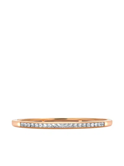 Pragnell 18kt Rose Gold Rockchic Diamond-embellished Bangle In Pink