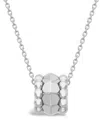 Pragnell 18kt White Gold Bohemia Peaked Hexagonal Necklace In Silver