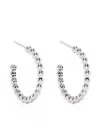 Pragnell 18kt White Gold Bohemia Diamond Large Hoop Earrings In Silver