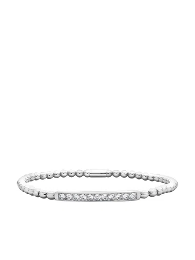 Pragnell 18kt White Gold Rockchic Bracelet In Silver