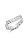 Pragnell 18kt White Gold Rockchic Flat-topped Diamond Ring In Silver
