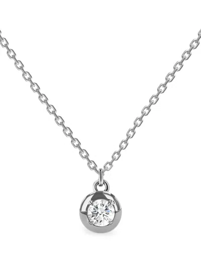 Pragnell 18kt White Gold Skimming Diamond Necklace In Weiss
