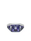 Pragnell 18kt White Gold Tanzanite Kingdom Ring In Silver