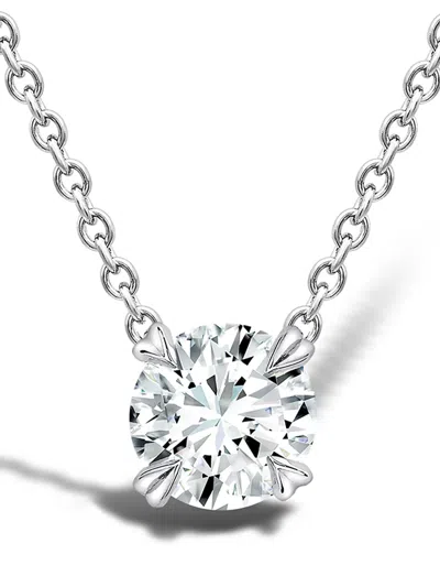 Pragnell 18kt White Gold Windsor Diamond Pendant In Silver