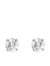 Pragnell 18kt White Gold Windsor Diamond Studs In Silver