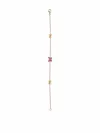Pragnell 18kt Yellow Gold Butterfly Ruby Chain Bracelet