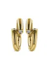 Pragnell 18kt Yellow Gold Eclipse Diamond Huggie-hoop Earrings In 金色