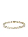 Pragnell 18kt Yellow Gold Heart Shaped Diamond Line Bracelet In Gold