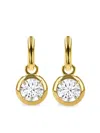 Pragnell 18kt Yellow Gold Large Skimming Stone Diamond Drop Earrings In Gold