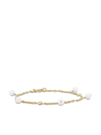 Pragnell Sundance Pearl And Diamond Bracelet In 18ct Yellow Gold