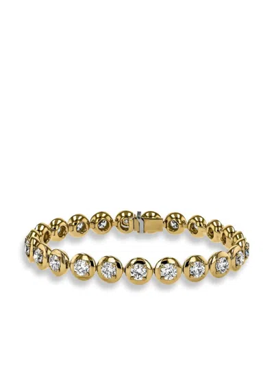 Pragnell 18kt Yellow Gold Skimming Stone Diamond Bracelet