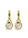 Pragnell 18kt Yellow Gold Skimming Stone Diamond Drop Earrings In Gold