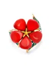 Pragnell 18kt Yellow Gold Wildflower Poppy Diamond Ring In Gold