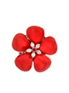 Pragnell 18kt Yellow Gold Wildflower Poppy Ruby And Diamond Ring In Gold
