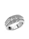 Pragnell Platinum Manhattan Diamond Ring In Silver