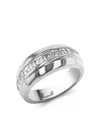 Pragnell Platinum Manhattan Diamond Ring In Silver