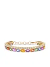 Pragnell Rainbow Two-row Bracelet In Pink