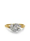 Pragnell Vintage 18kt Yellow Gold Diagonal Diamond Ring In Gold