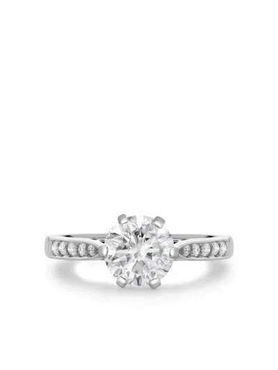 Pre-owned Pragnell Vintage Platinum Diamond Ring In Silver