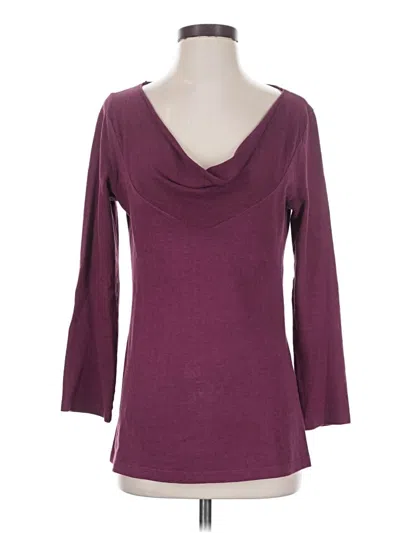 Pre-owned Prairie Underground 3/4 Sleeve Top Burgundy Cowl Neck Tops