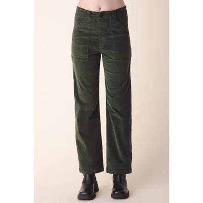 Prairie Underground Carpenter Cords Pant In Moss In Black