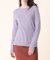 Prairie Underground Hemp Crew Top In Silver In Silver