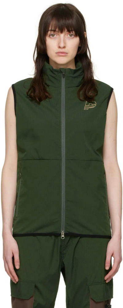 Praise Endurance Green Hemisphere Vest In Evergreen