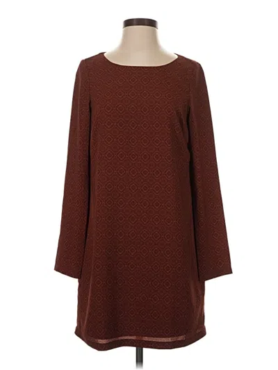 Pre-owned Prana 3/4 Sleeve Top Brown Boatneck Tops