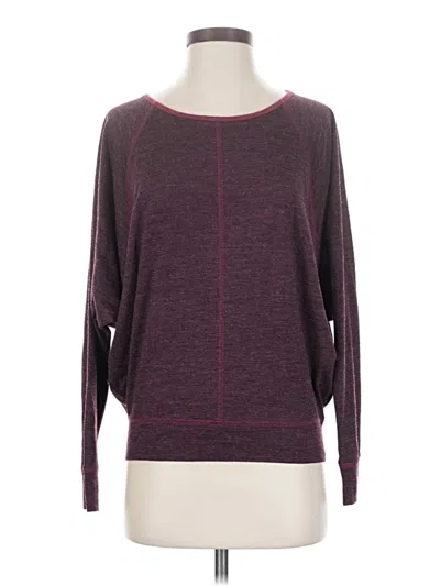 Pre-owned Prana 3/4 Sleeve T-shirt In Burgundy