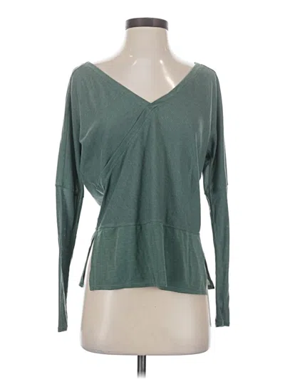 Pre-owned Prana 3/4 Sleeve T-shirt In Green