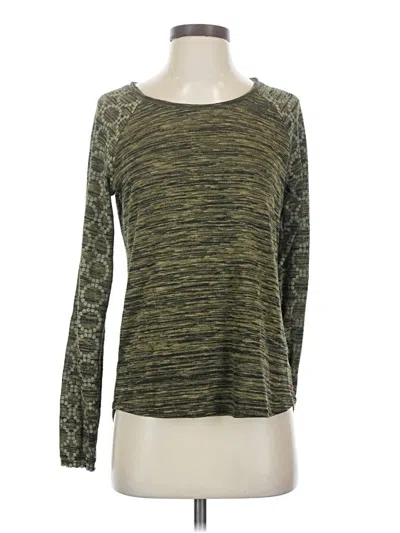 Pre-owned Prana 3/4 Sleeve T-shirt In Green