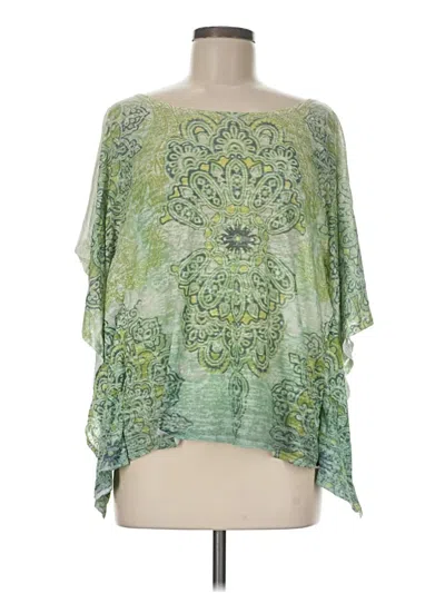 Pre-owned Prana 3/4 Sleeve T-shirt In Green