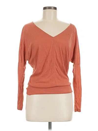 Pre-owned Prana 3/4 Sleeve T-shirt In Orange