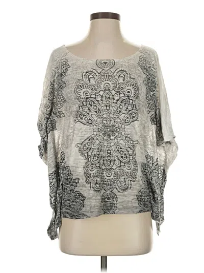 Pre-owned Prana 3/4 Sleeve T-shirt In Silver