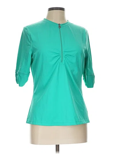 Pre-owned Prana 3/4 Sleeve T-shirt In Teal
