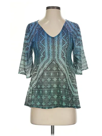 Pre-owned Prana 3/4 Sleeve T-shirt In Teal